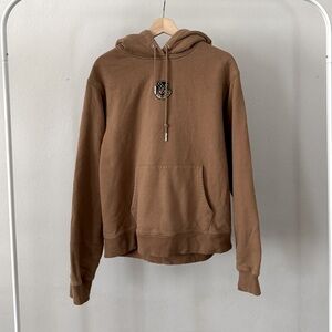 Kith Tan Hoodie with Logo Patch